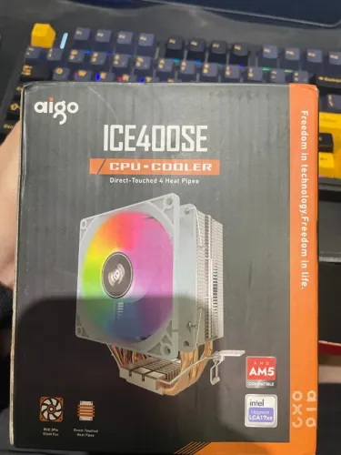 Cooler Aigo ICE400SE Novo, Nunca Usado, com Caixa - Intel/AMD