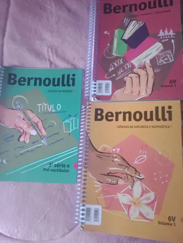 Livros bernoulli 1 volume + oficina de redação