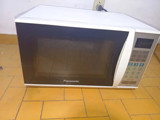 Microondas funcionando
