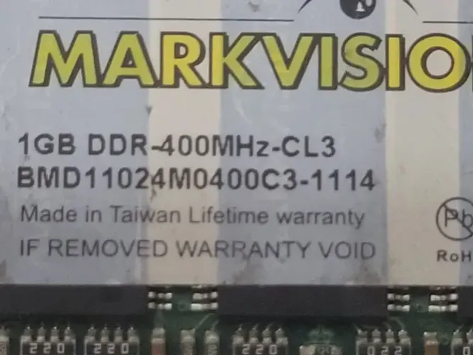 Memoria 1GB ddr pc400