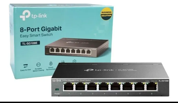 Switch TP - link 8 portas novo.