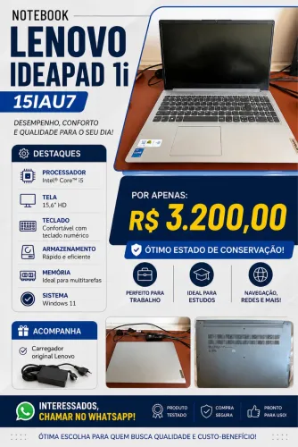 Vendo Notebook Lenovo Ideapad - Em excelente estado