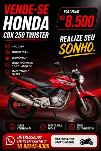 CBX 250 - Vermelha