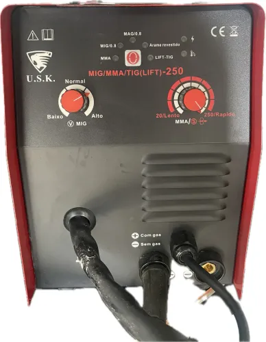 Máquina de solda inversora USK MIG/MMA/TIG (Lift)