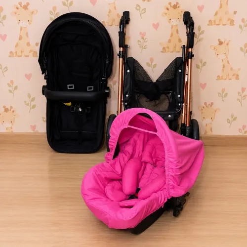 Kit carrinho Moisés e bebê conforto