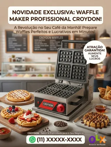 Máquina de Wafle Quadrado