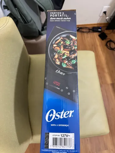 Cooktop de Indução Oster OTOP100 127V Novo Lacrado