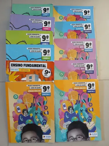 Vende-se Coleção de livros didáticos -SAE DIGITAL - 9° Ano