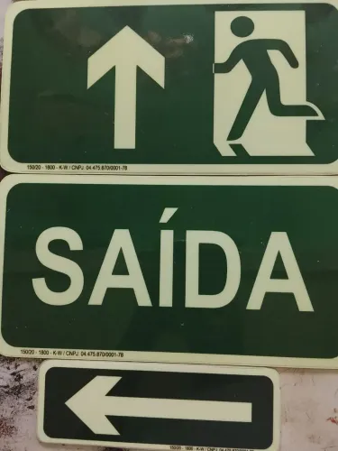 Placa sinalização
