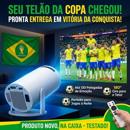 Projetor Smart HY300 Android (Novo) - O Seu Telão Para a Copa