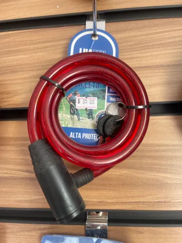 Bloqueador tranca bicicleta, capacete