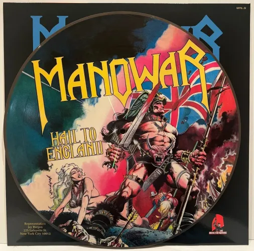 Manowar LP Hail to England Pic Lp