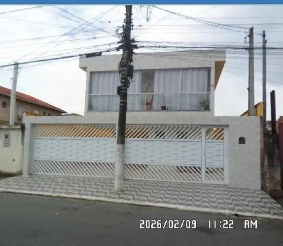 Casa em Condomínio para Venda em Praia Grande, Antártica, 2 dormitórios, 1 banheiro, 1 vag