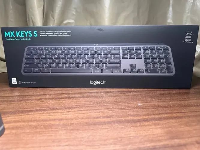 Teclado sem fio Logitech MX Keys S LACRADO ! NOVO ! Nota Fiscal e 1 ano de Garantia, Preto