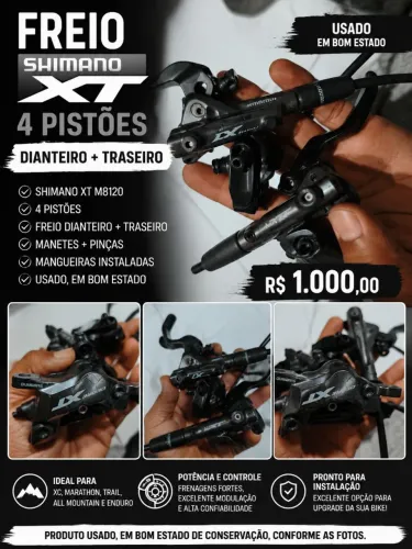 Freio SHIMANO XT M8120 4 pistões