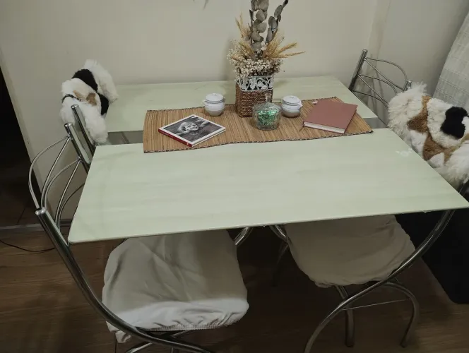 Mesa de Jantar com 4 Cadeiras Brigatto Preta