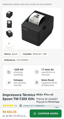 Impressora térmica