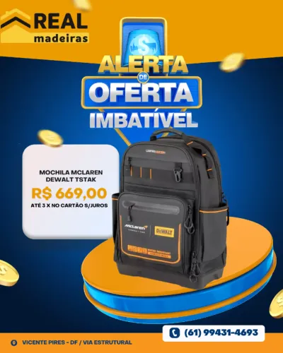 MOCHILA MCLAREN DEWALT