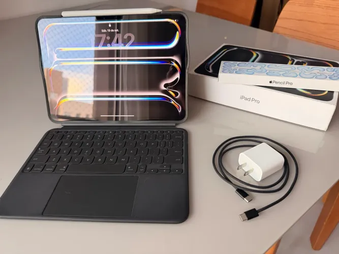IPAD PRO M4 11pol 256gb + APPLE PENCIL PRO + CAPA TECLADO