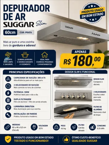 Depurador Suggar 60 cm