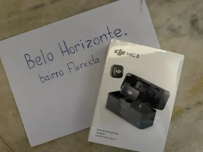 DJI Mic 3 (2 TX + 1 RX + Case de Carregamento) - Novo e Lacrado