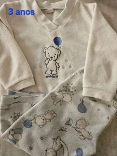 Pijama de inverno menino 3 anos