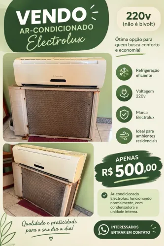 Ar condicionado seminovo 9000 btu