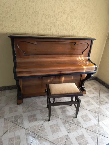 Piano Pleyel Lyon & Cie Francês Antigo - Raridade com Banqueta Original