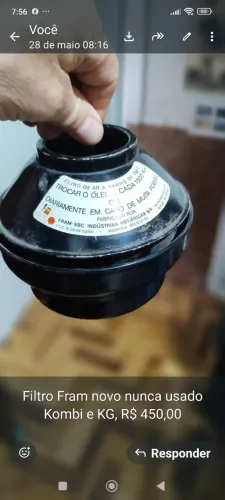 Filtro para Karmann Ghia ou Kombi