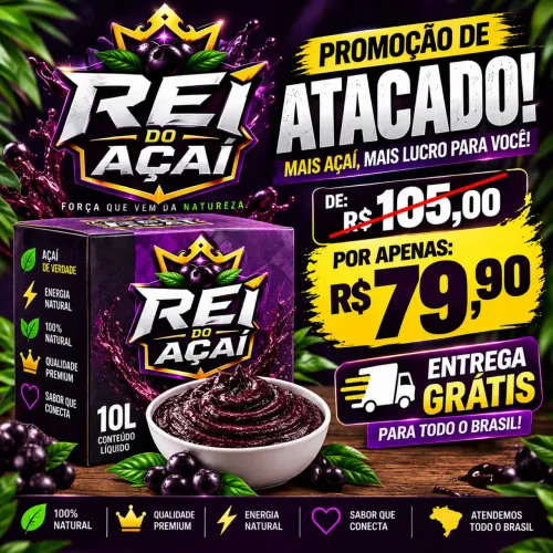Açaí tradicional 10 litros