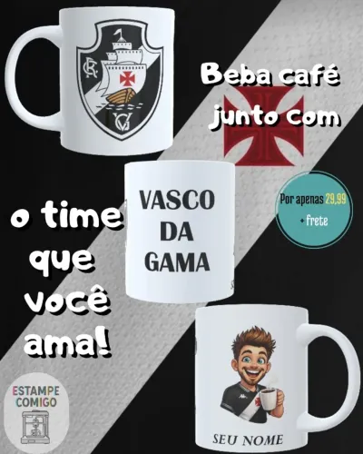 caneca do seu time personalizada