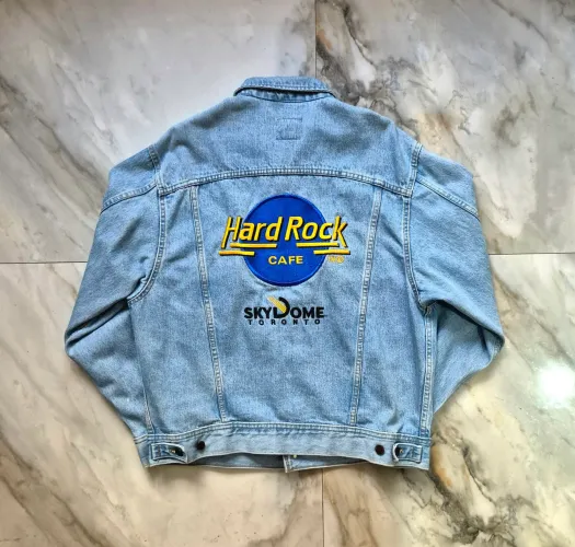 Jaqueta Jeans Hard Rock Cafe vintage