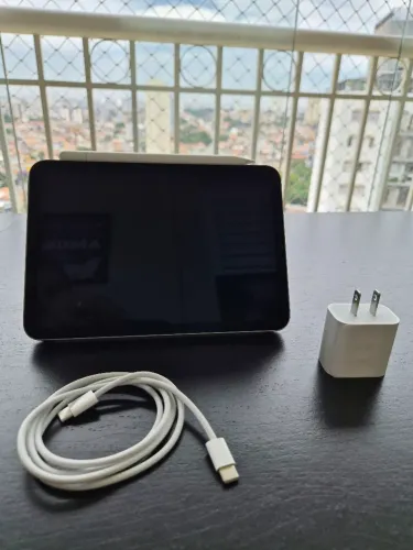 iPad Mini 7 (128GB - Preto) + Apple Pencil + Case