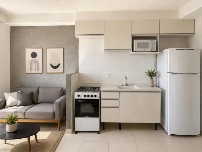 APARTAMENTO MOBILIADO PARA LOCAÇÃO NA MOOCA | 2 DORMITÓRIOS | 35 m² | COM LAZER | PERTO DO