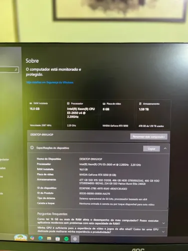 Pc gamer RTX 5050