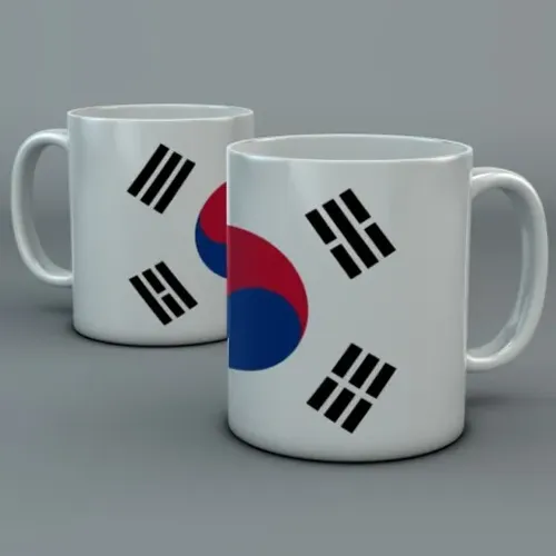 Caneca República da Coreia Copa 2026 Personalizada