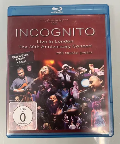Blu-ray Incognito - Live In London 30th Anniversary (IMPORTADO 2010 - Raro / Como Novo)