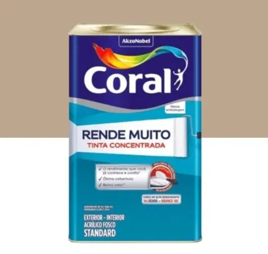 Tinta Rende Muito 16 Litros Camurça- Coral