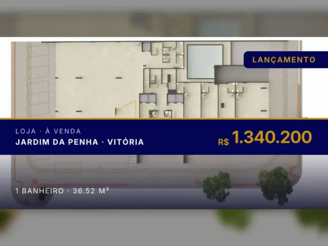 Incrível loja em Jardim da Penha: visibilidade e fluxo garantidos!