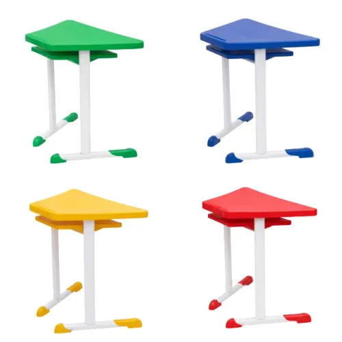 Mesas Escolares Hexagonais Juvenis Cores Diversas Porta Livros Resistentes Duráveis 45803