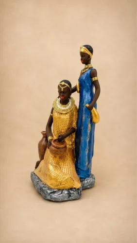 Estátua Escultura Africana Luxo - 33 cm