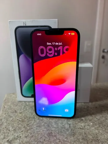 iPhone 14 128 GB Preto - 80% bateria - único dono - com capinhas