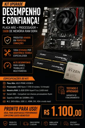 KIT UPGRADE GAMER - R$ 1.100,00 ?