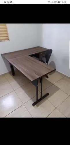 Mesa L MDF para escritório 1.50x1.60x0.60PROMOÇÃO!!!