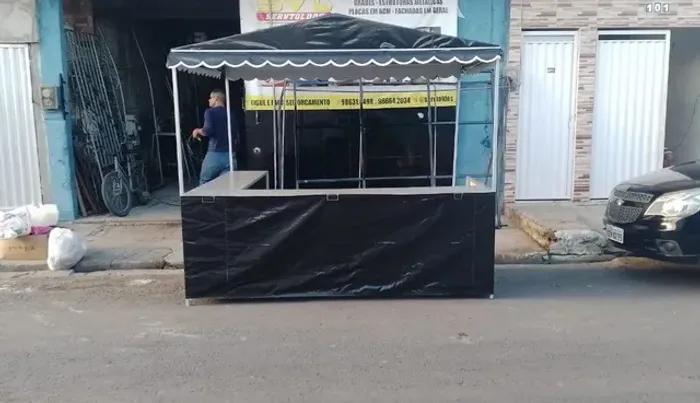 Barraca desmontável para ambulante 