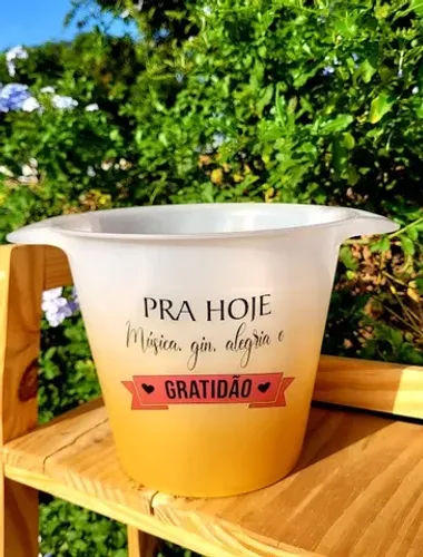 Balde de gelo degrade personalizado