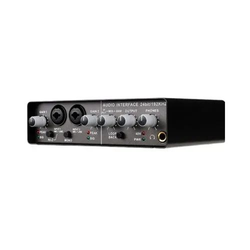 Interface de Áudio Profissonal Teyun Q24 2 Canais - AC2703