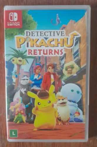 Jogo Detective Pikachu Returns Nintendo Switch Mídia Física Lacrado