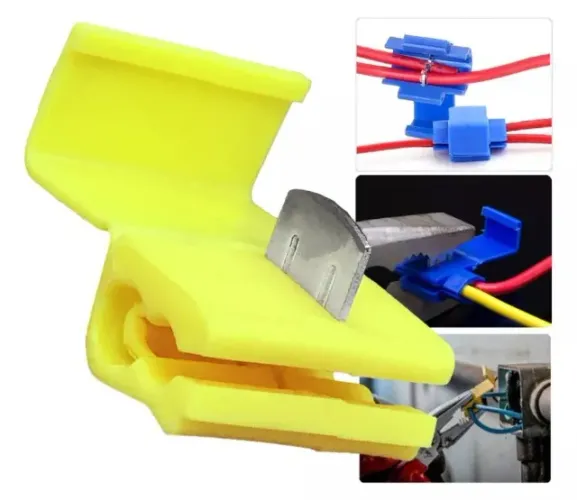 Conector Derivação Terminal Emendar Fios Cabos Amarelo (4,00 - 6,00mm) Crimper 5 COD-CP794