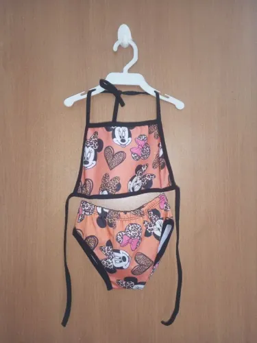 Biquíni infantil Minnie - Tamanho único ano